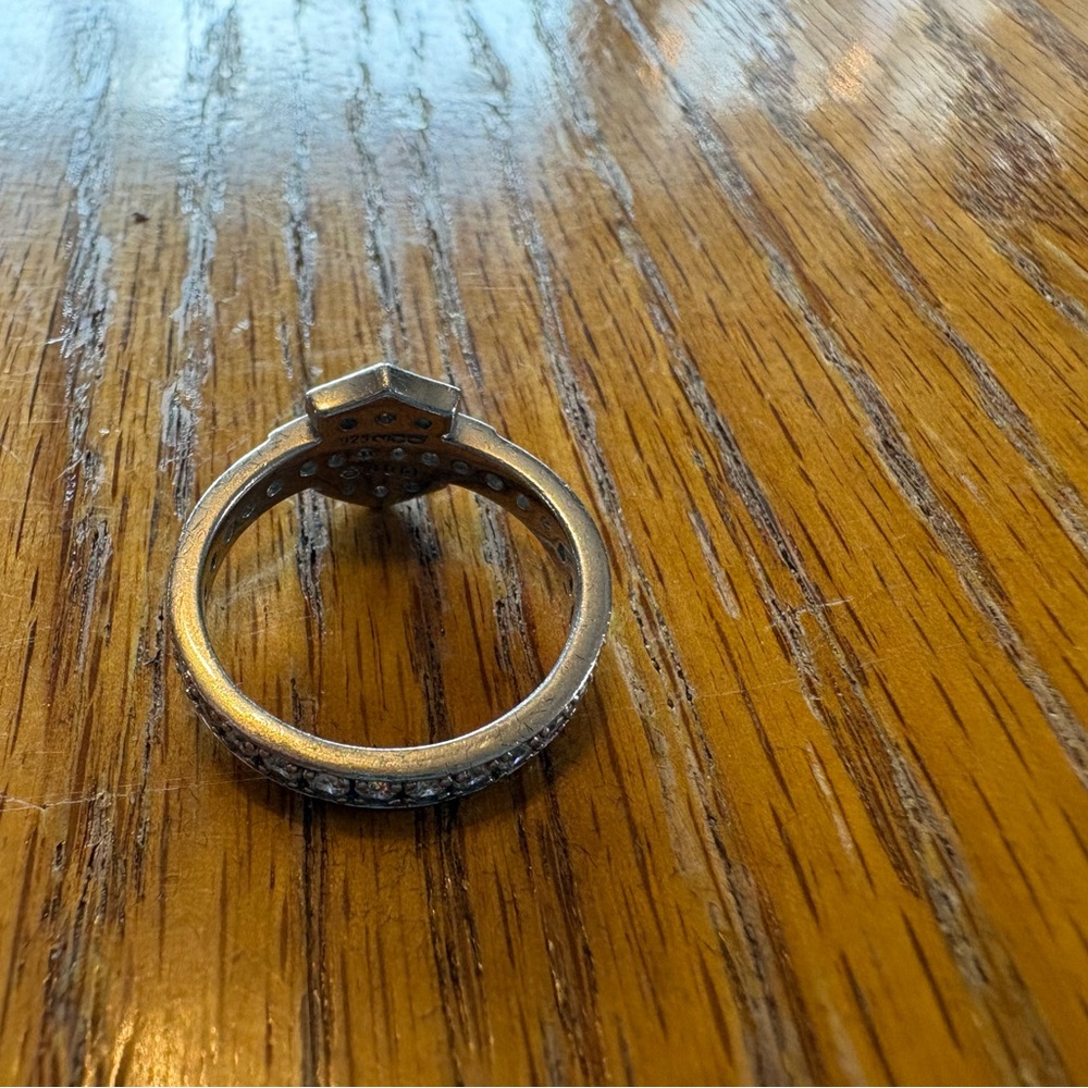 Harley-Davidson Silver Rhinestone Shield Ring - Picture 4 of 9